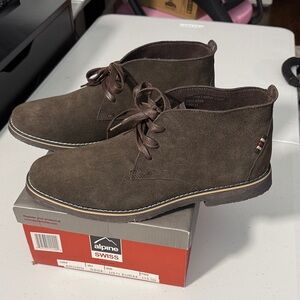Alpine Swiss Men's Beck Dark Brown Chukka Boots Sz 11